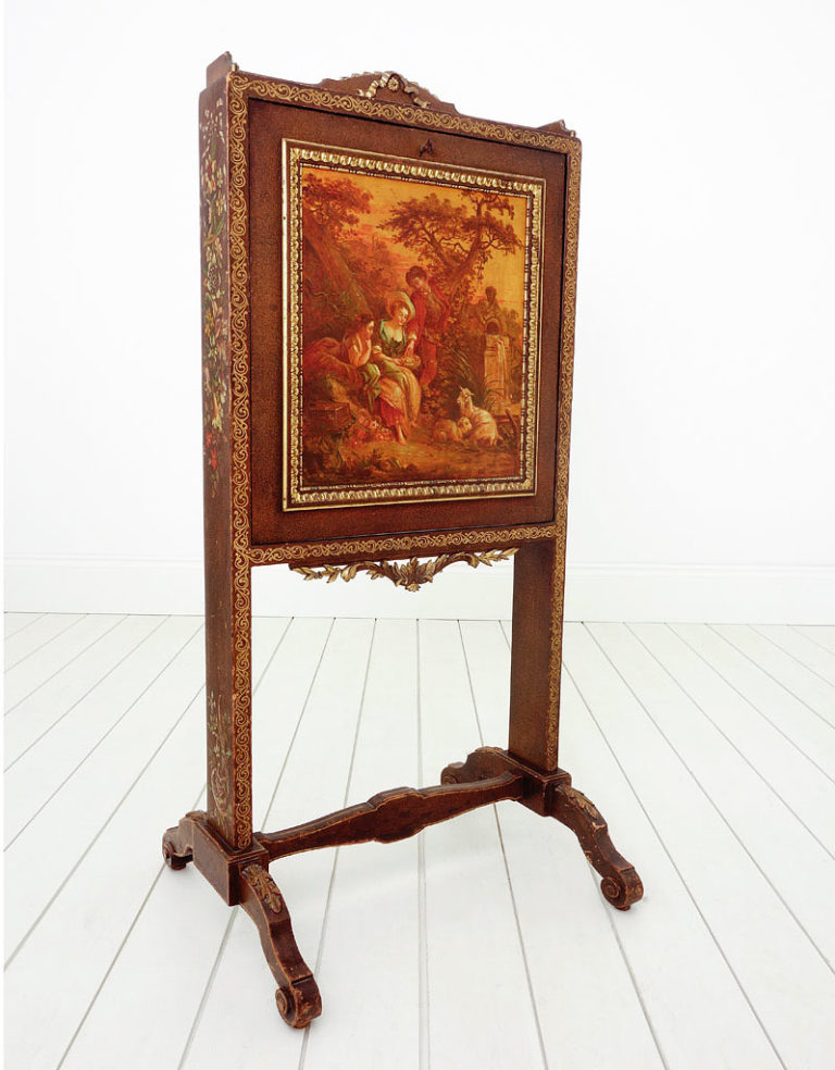 Antique French painted small writing desk circa 1910.