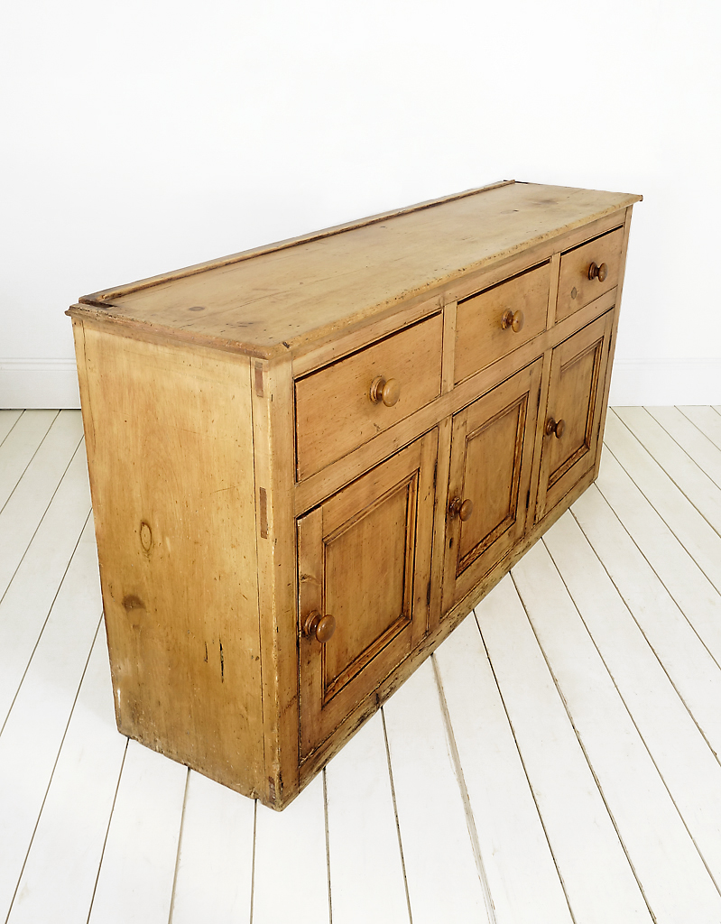 Antique pine dresser base