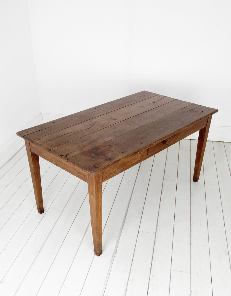 French Elm Kitchen Table